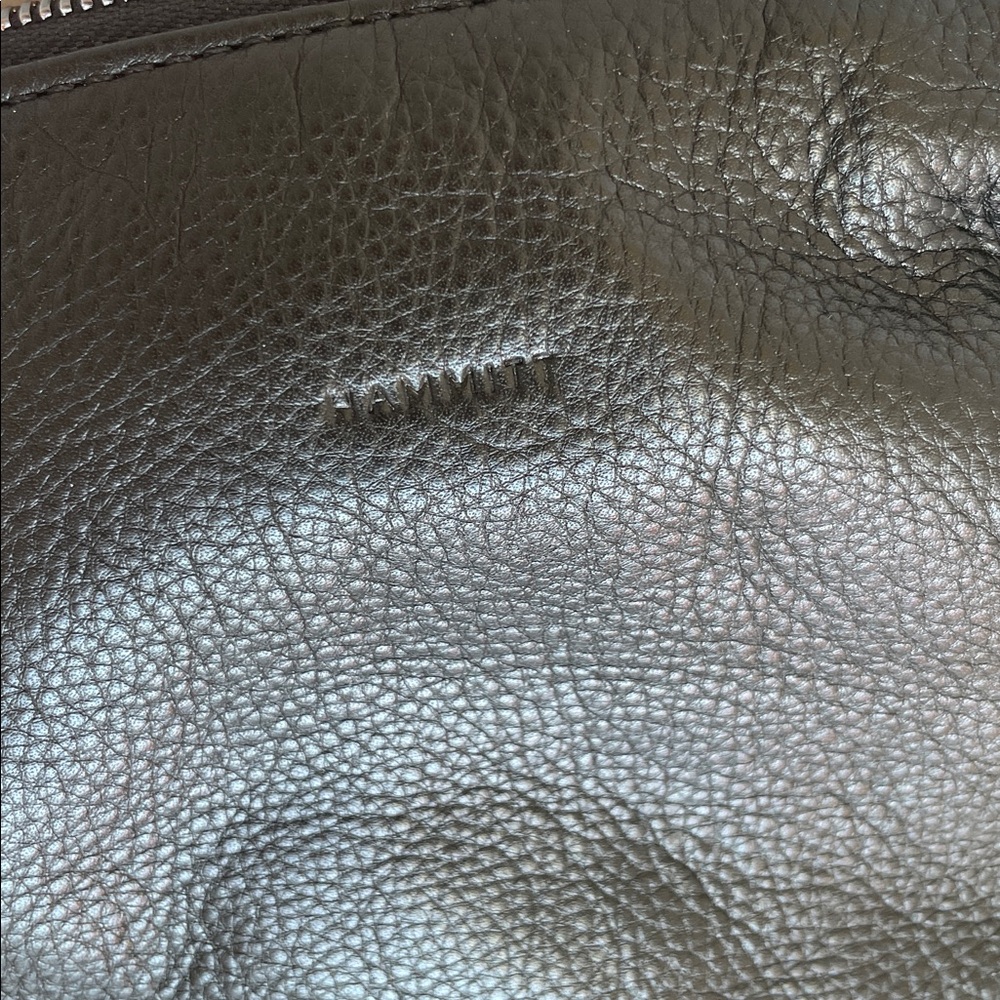 Hammitt Daniel Crossbody Clutch Small Black/ Gunmetal Leather Perennial Collect - Picture 6 of 8